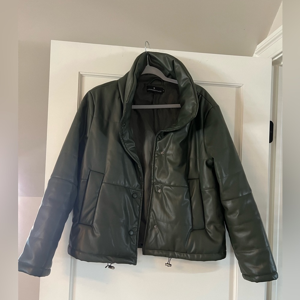 Tuckernuck Olive Leather Ralph Jacket